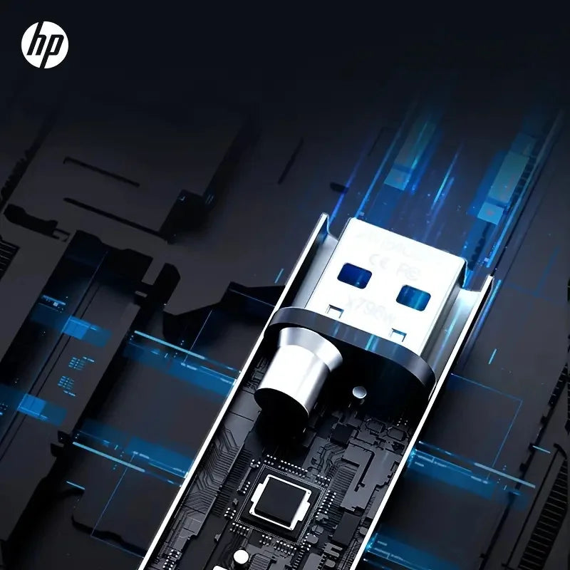 HP X796 Metal USB Flash Drive | Alta Velocidade | Personalidade Criativa | Presente de Música | USB 3.1 | 32GB, 64GB, 128GB, 256GB