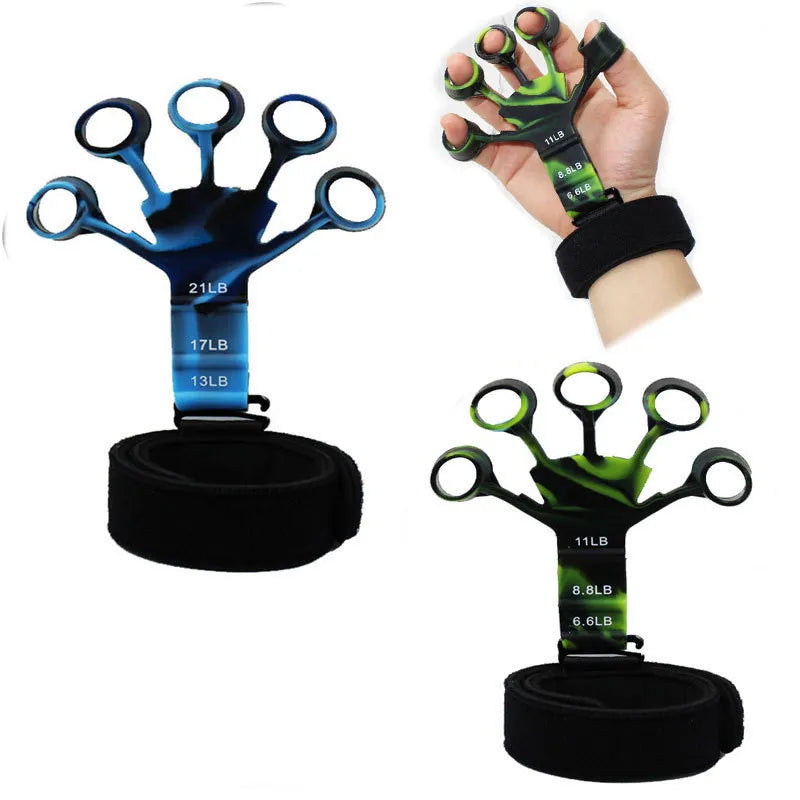 Finger Exerciser Guitar Finger Gripper, 6 Resistant Levels Recovery, Ferramentas físicas, Hand Strengthener para paciente