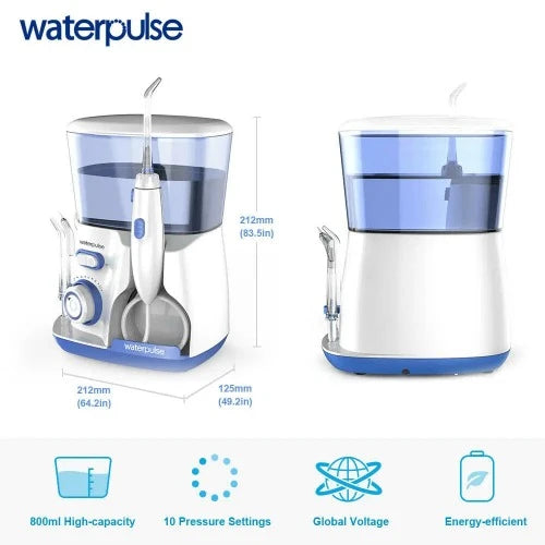 Waterpulse V300G Oral Irrigator 5pcs Tips Dental Water Flosser Electric Cleaner 800ml Oral Hygiene Dental Flosser For Oral Care