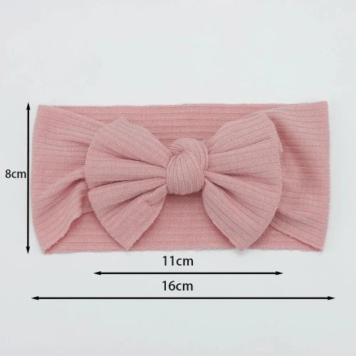 Laço para Bebê:Conjunto de 3 Faixas de Cabeça de Tricô com  Faixas Elásticas de Nylon Macio para Meninas Recém-Nascidas