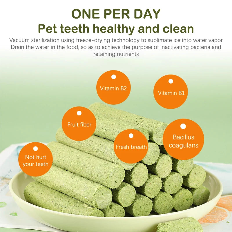 Cat Grass Teeth Grinding Stick, Pet Snacks, Hairball Removal, Linha do cabelo suave, Pronto para comer, Baby Teeth Cleaning Sticks, 6 pcs