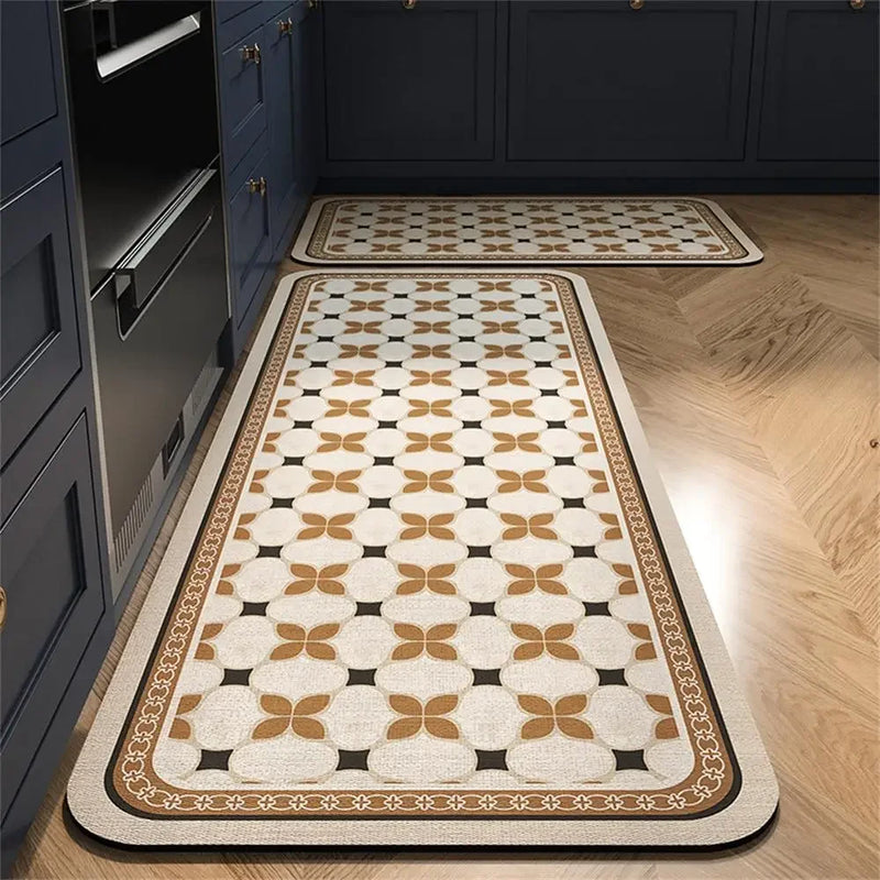 Tapetes Antiderrapantes para Cozinha e Sala de Estar: Tapete de Área Longa para Cozinha, Tapete de Chão para Entrada, Decoração de Casa, Tapete para Porta de Entrada - Alfombra Tapis