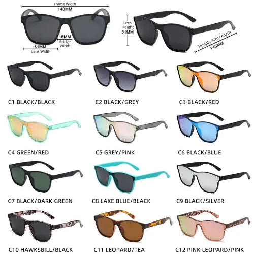 Óculos de sol polarizados masculinos e femininos com proteção uv4